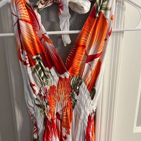 Paradise Tropical Halter Midi Dress – NWT 🌺 - Picture 4 of 6